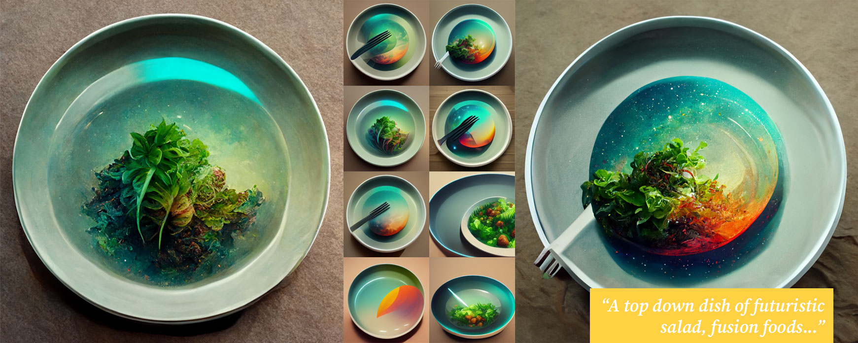 AI Creative - Futuristic Salad