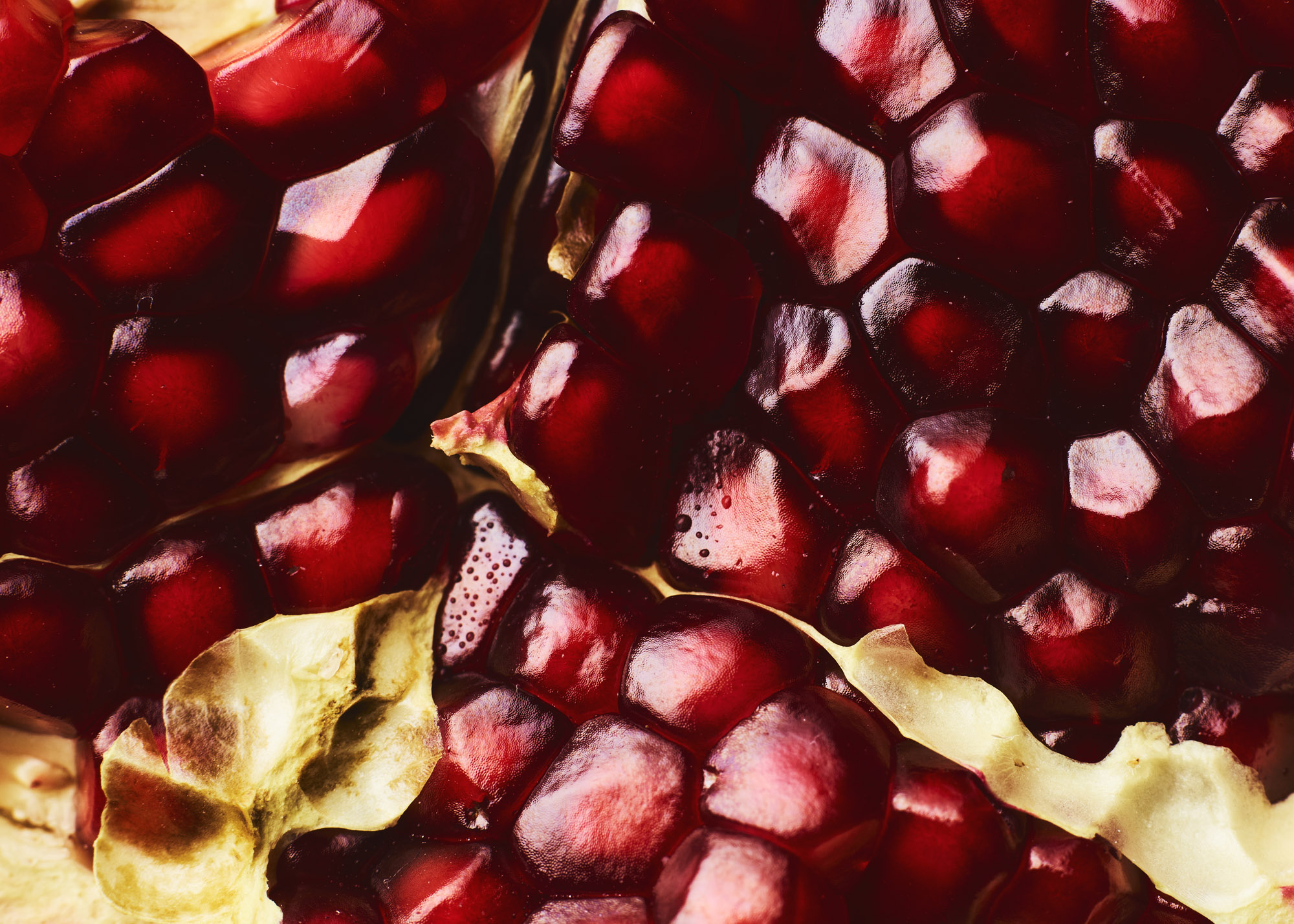 About us, our values in images - Close up look of a pomegranate