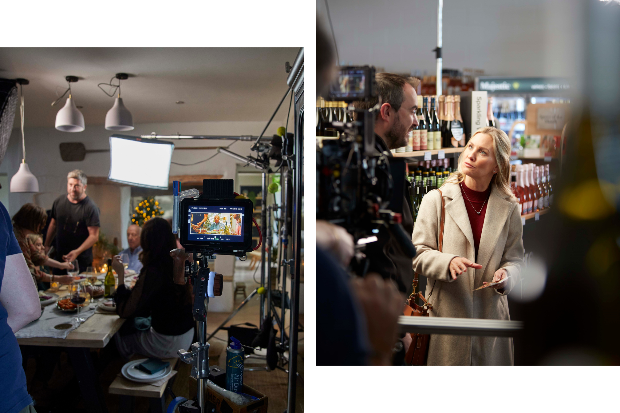 Majestic Wine Christmas Campaign: behind the scenes of video production